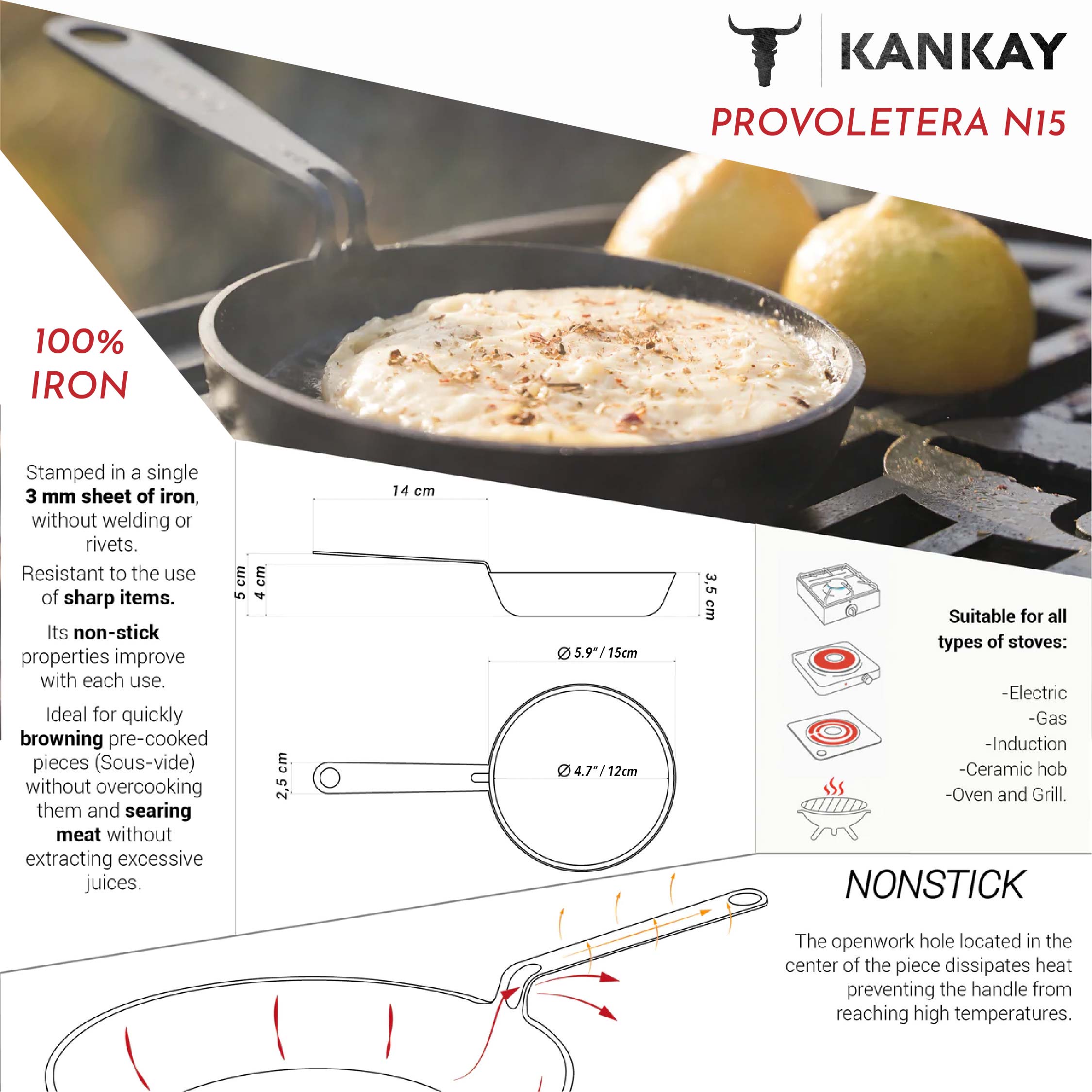 Carbon Steel 4 Skillets Combo