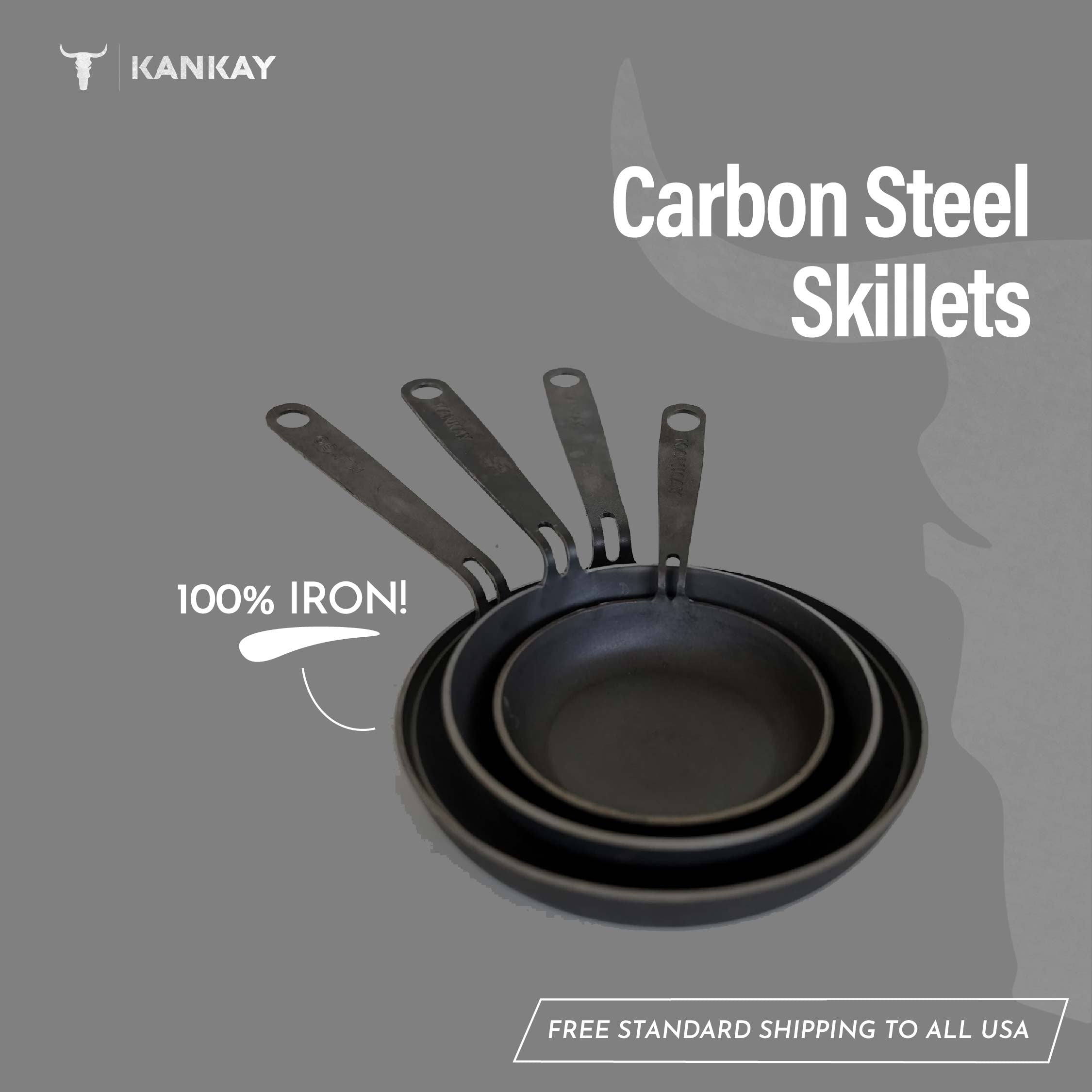 Buy 4 Carbon Steel Skillet & get 1 for free online
