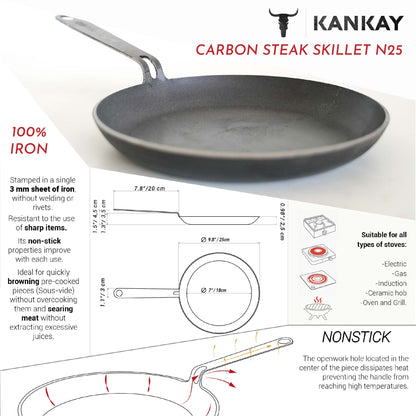 Buy Carbon Steel Skillets Pan online at Kankay