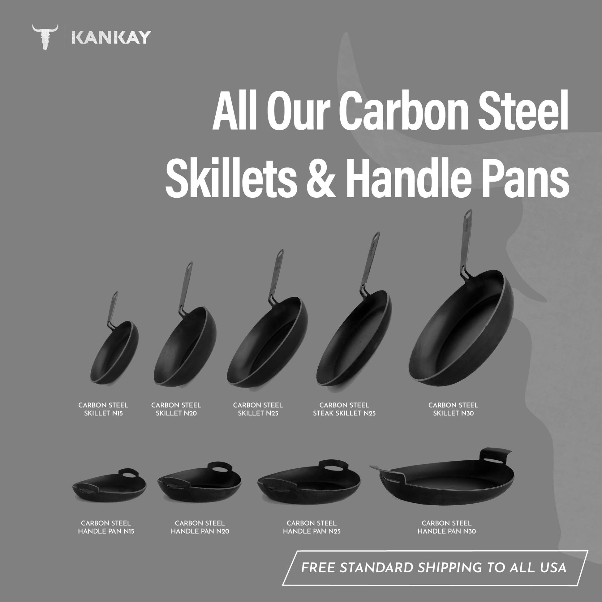 4x3 Carbon Steel Skillet - GET 1 FREE