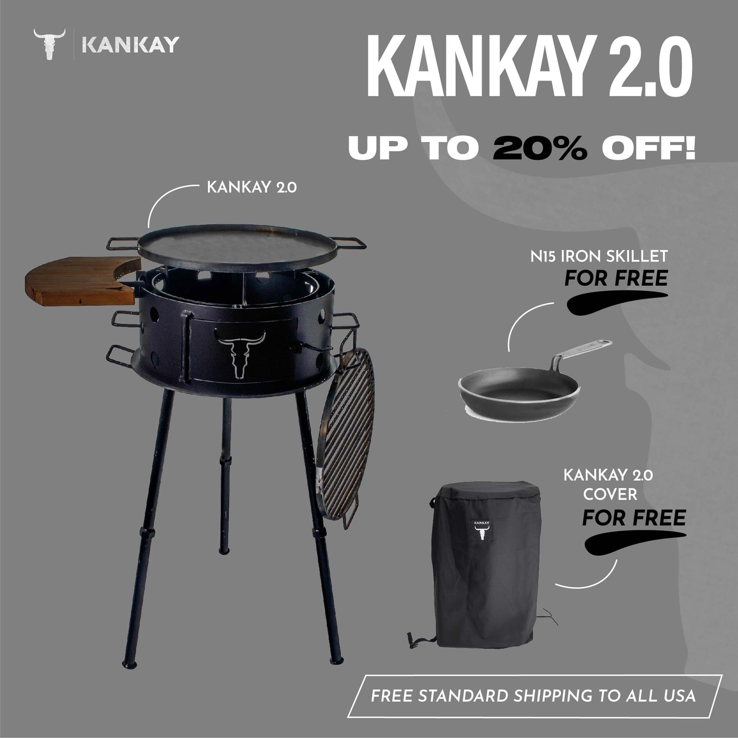 Kankay 2.0 + Kankay Cover + Carbon Steel Skillet n15