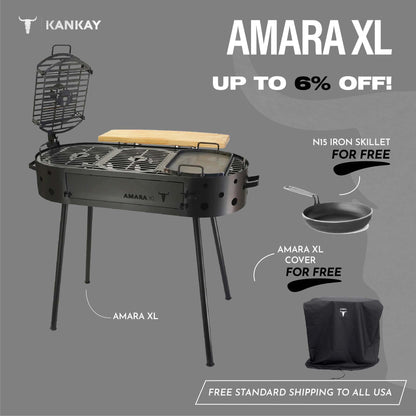 Amara XL + Amara XL Cover + Carbon Steel Skillet n15