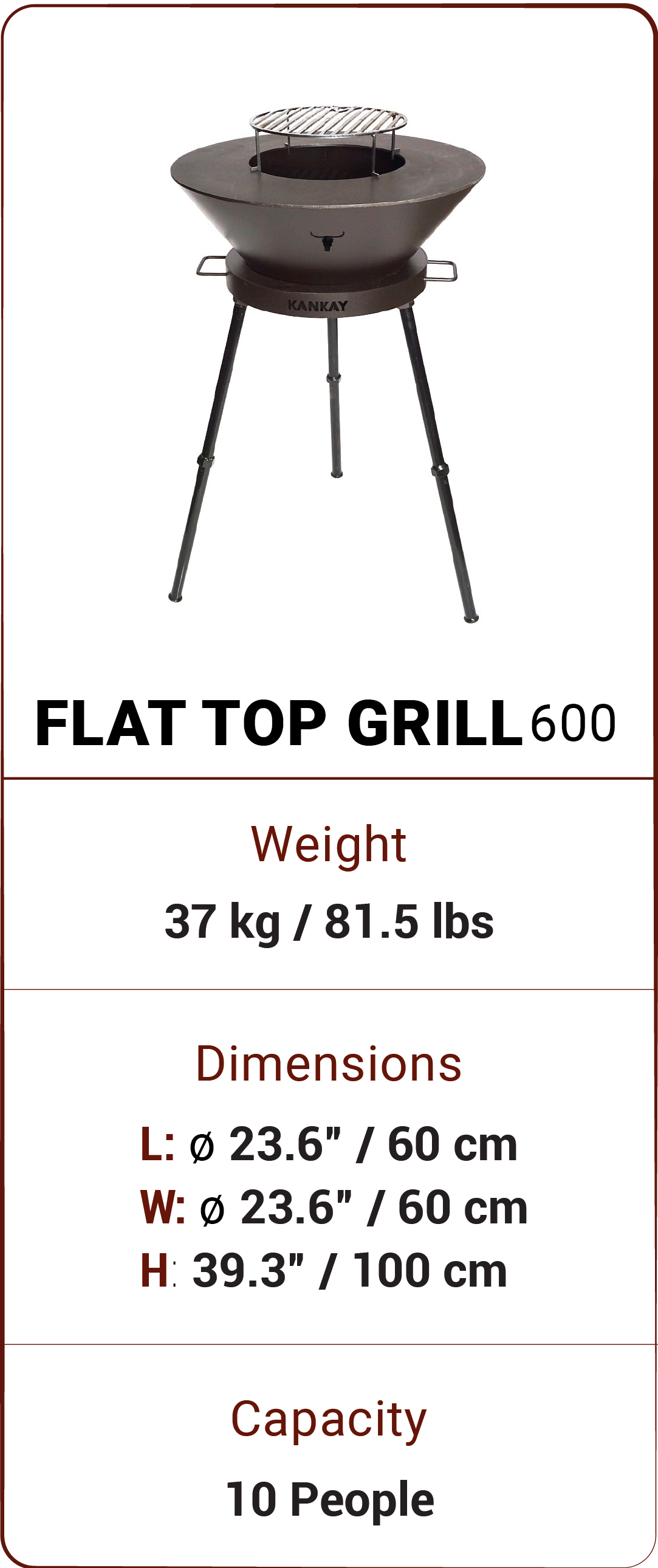 Buy Flat Top Grill 720 online at Kankay