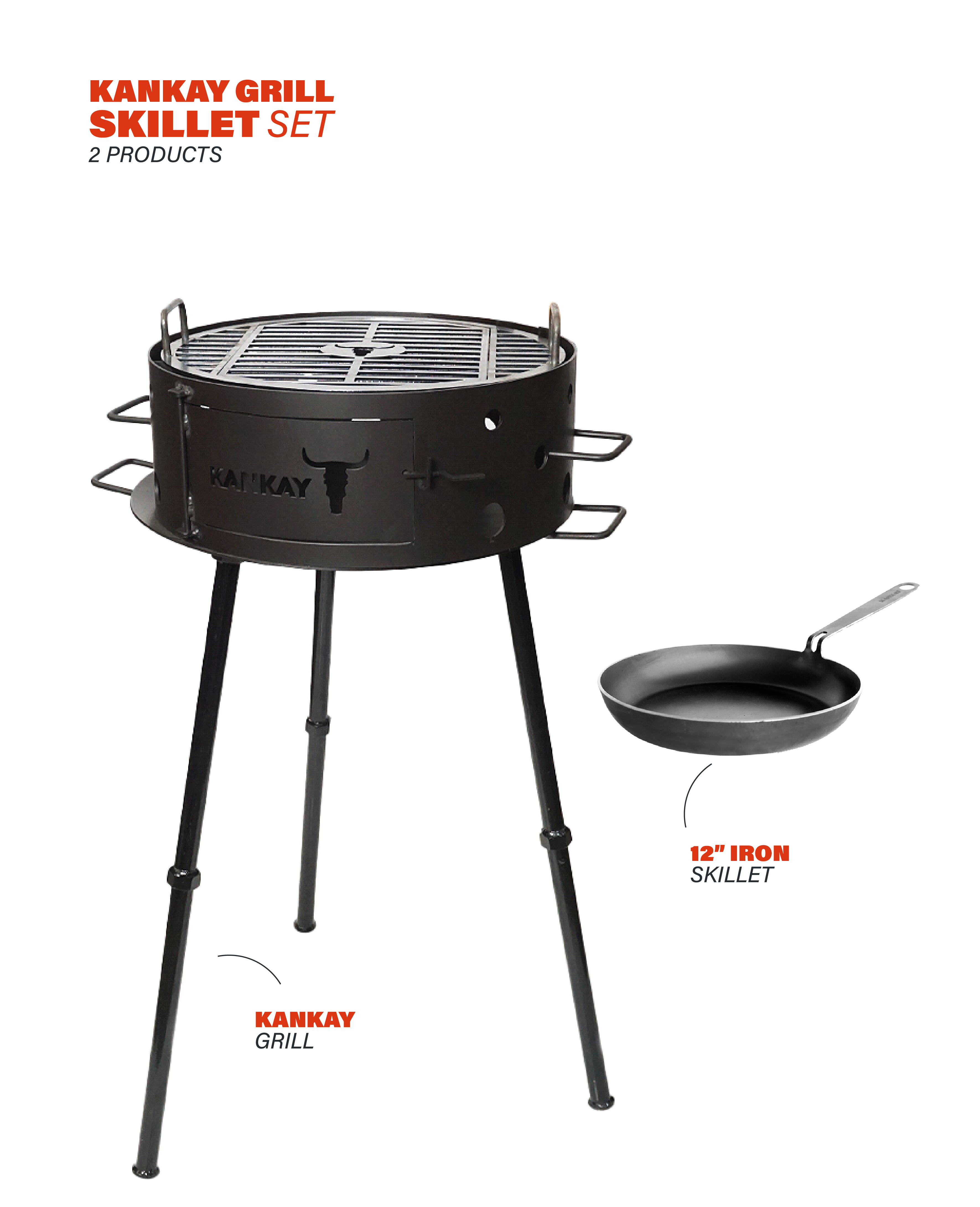 Kankay Grill + Skillet SET